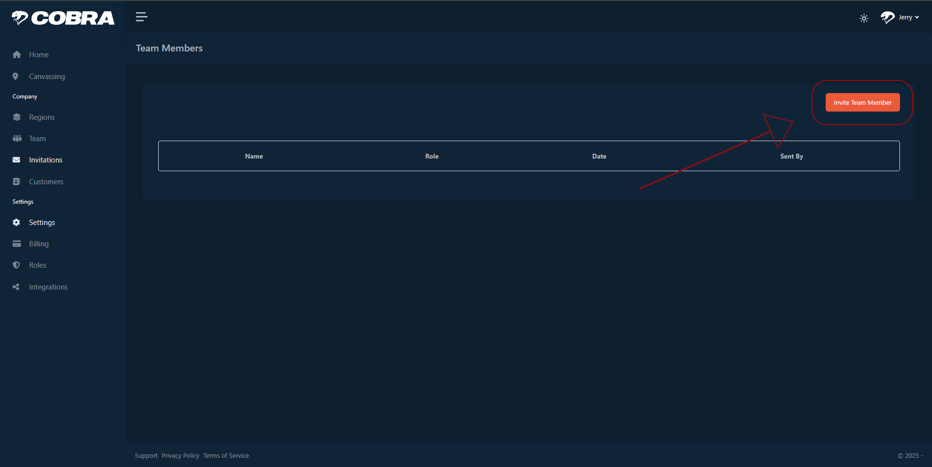 COBRA desktop invite